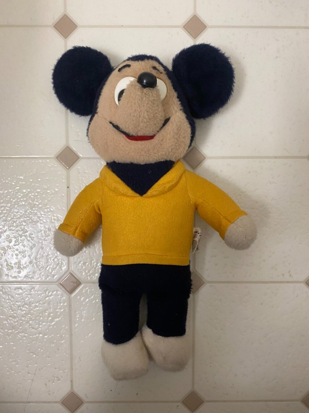 Vintage 1970s or 1980s Mickey Mouse Knickerbocker Stuffed Animal Doll